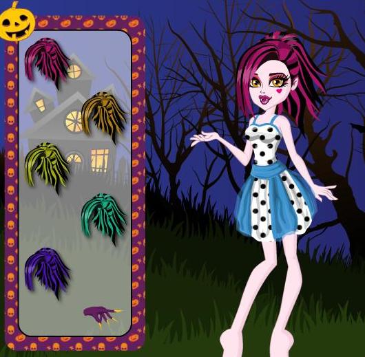 monster high draculaura's halloween costumes dress up girls game